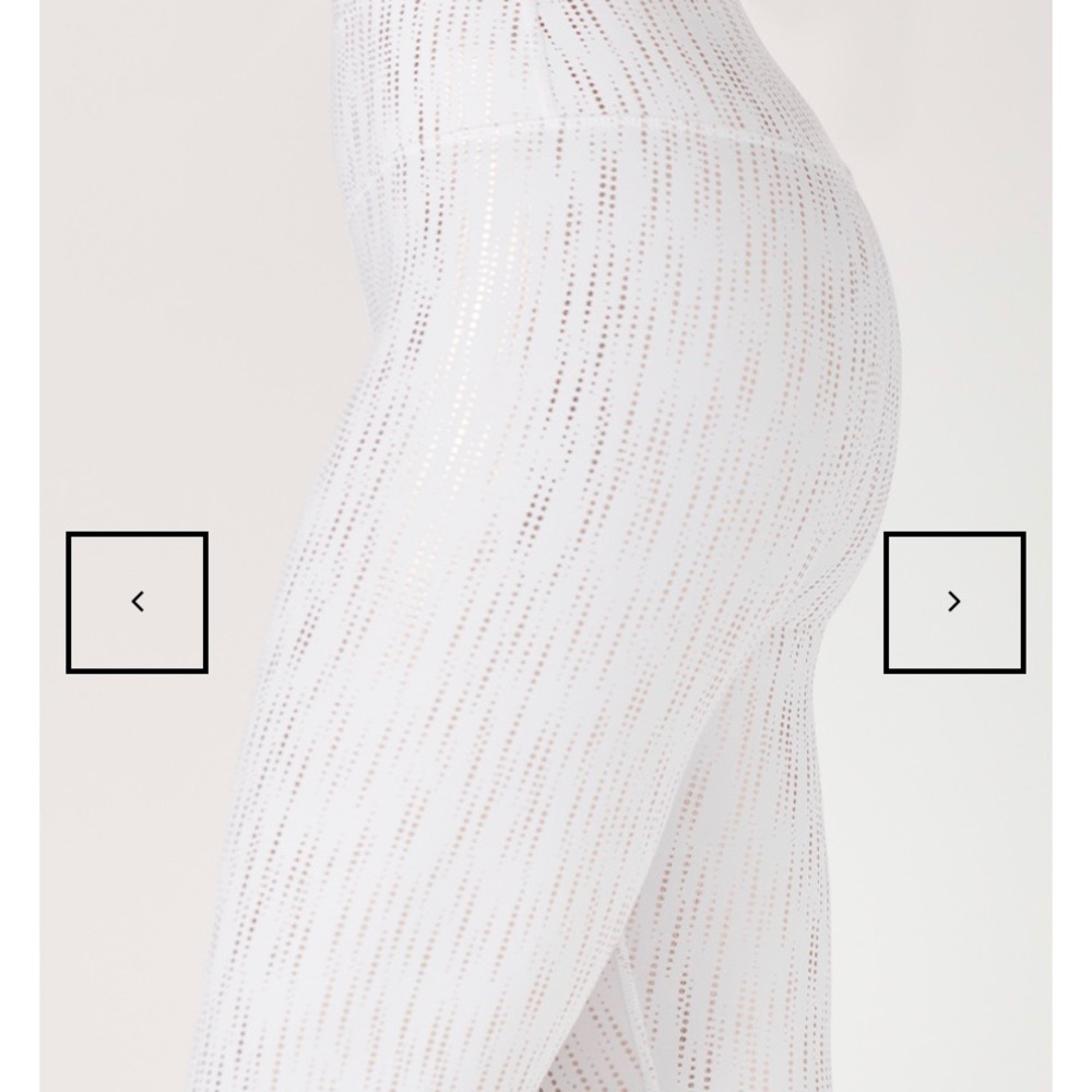 Glyder Sultry Legging White with Rose Gold Size S
